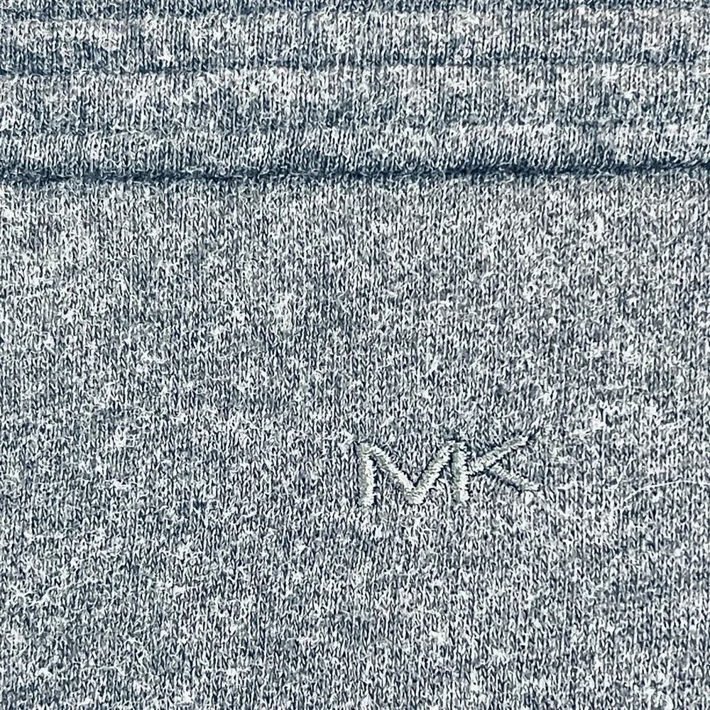 Michael Kors Jacket Mens Large Gray Fleece Bomber‎ Full Zip Stand Collar